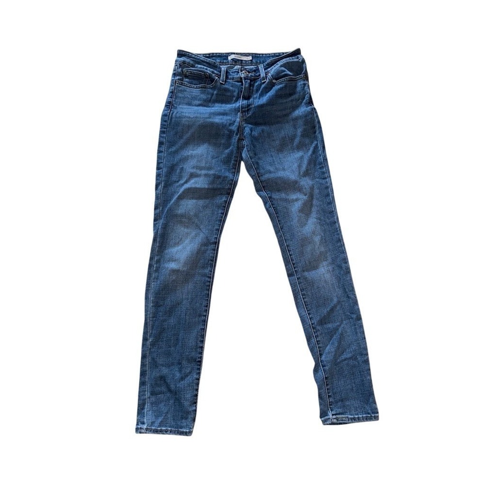 Levi's‎ 711 Skinny Jeans Womens W27 L30 Blue Medium Wash Mid Rise Stretch